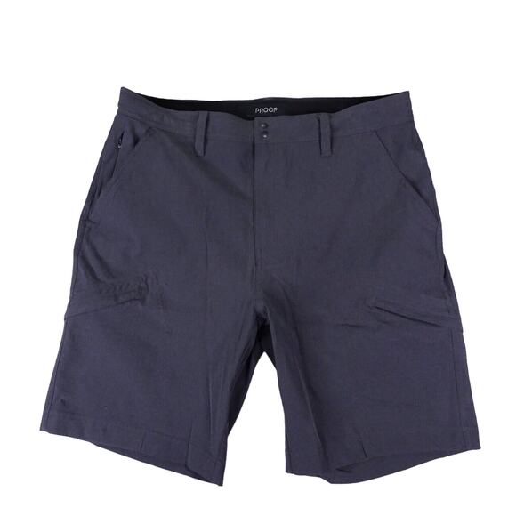 Proof Huckberry Shorts Mens 33 Gray Drawstring Chino Casual Pockets - Picture 2 of 15